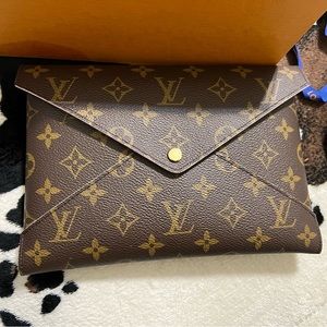 LOUIS VUITTON MONOGRAM LARGE KIRIGAMI POCHETTE INSERT ROSE BALLERINE